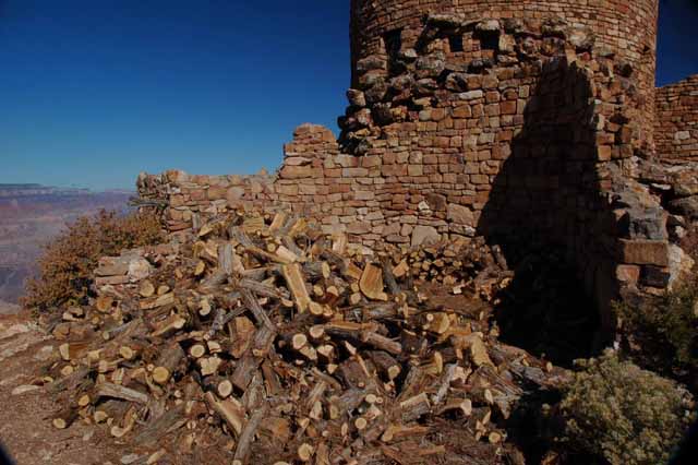 firewood at the Watchtower